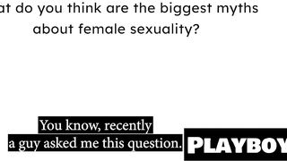 Big tits Colombian teen Hailey Rose masturbated for Playboy after interview