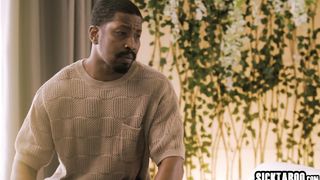 Rude house owner fucked Latina big tits teen after she cleaned his house