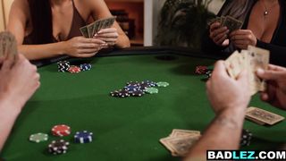 Lesbian Latina hottie and big tits beauty rail their friends wife