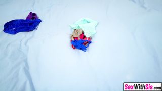 Big tits curvy Latina stepsis let perv stepbro rail her teen cunt