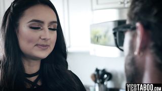 Big tits skinny Latina beauty silences a colleague by riding him