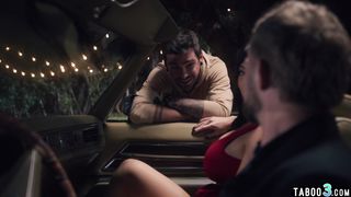 Latina MILF Little Puck fucked by a stranger in front of her hubby outdoor