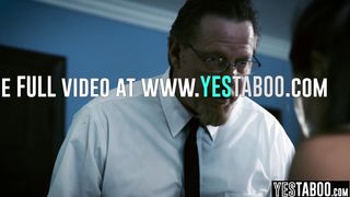 Mature big dick bishop purifies petite Latina teen by railing her