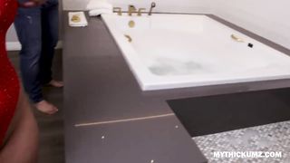 Mila twerking her big oily booty on a hard dick