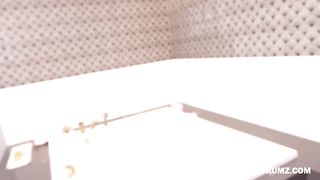 Mila twerking her big oily booty on a hard dick