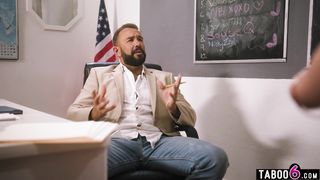 Computer science teacher pounds two 18yo teens in his classroom