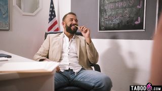 Computer science teacher pounds two 18yo teens in his classroom