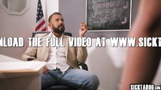 Hot students hard fucked by teacher and petite babes enjoyed deepthroat