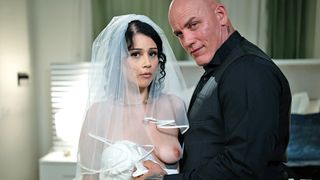 Newlywed latina bride confronted with very strange family ritual