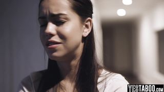 Busty petite Latina teen babysitter railed and knocked up by boss