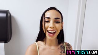 Latina teen stepsis Gaby Ortega decides to step things up on stepbros dick