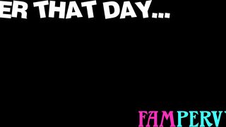 Blonde latina MILF Vivianne DeSilva finishing off her stepnephews big dick