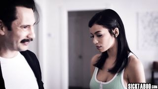 Petite Latina teen stepdaughter Savannah Sixx fucks her lonely stepdad