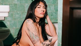 Big booty inked latina MILF Sabina Magic introducing her irresistible pussy