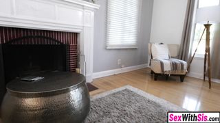 Horny stepbro gets back at Brazilian teen stepsis by railing her