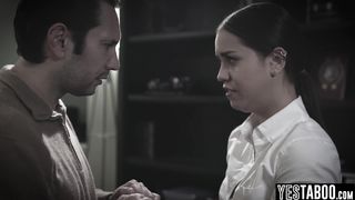 Depressed big boobs Latina teen student seduces a mature teacher