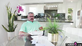 Stepdaughter latina teen Lilith Grace anal fucked by her stepdad