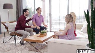 Hot big tits MILF Carlita Ray fucks in swap couples with Scarlett Sage