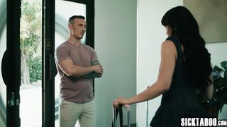 Big ass Latina worker gets fucked by big cock guy before his business trip