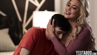 Latina goddess MILF stepmom consoles sad teen with her big boobs